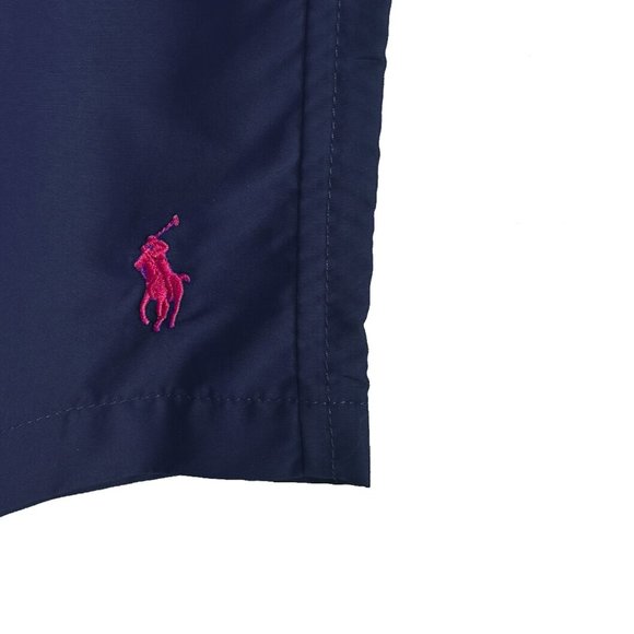 NEW Polo Ralph Lauren Bathing Suit (Swim Trunks)! XLT  Navy Blue  Pockets  Lined - Picture 4 of 4